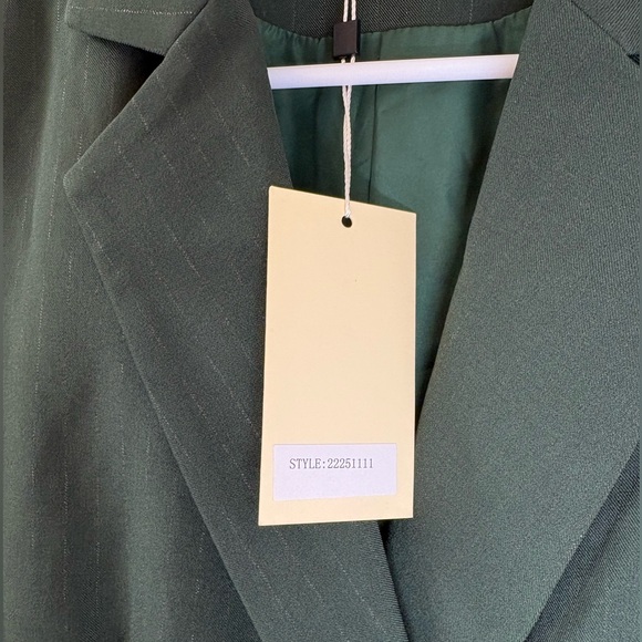 The Korner Forest Green Tailored Blazer Jacket Women’s Size S NWT - Picture 6 of 9